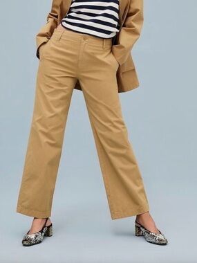 NWT  J. CREW 32  "Sailor Heritage Cozy Chino" khaki straight leg pants